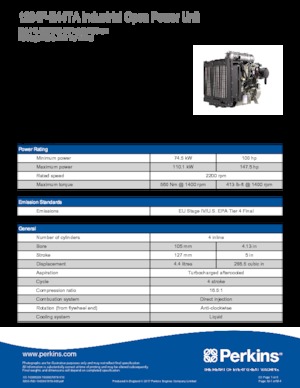 Двигуни Perkins 1204F-E44TA