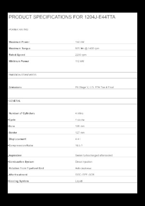 Двигуни Perkins 1204J-E44TTA