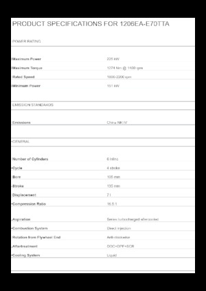 Двигуни Perkins 1206EA-E70TTA