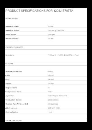 Двигуни Perkins 1206J-E70TTA