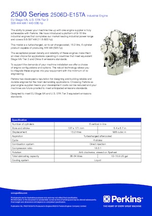 Двигуни Perkins 2506D-E15TA