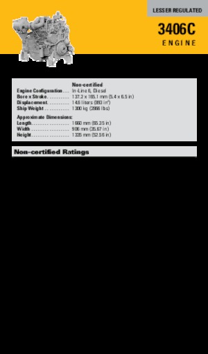 Двигуни Caterpillar 3406C