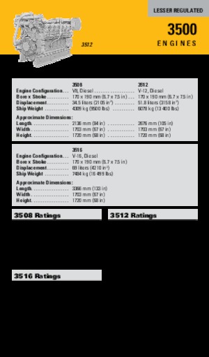 Двигуни Caterpillar 3508