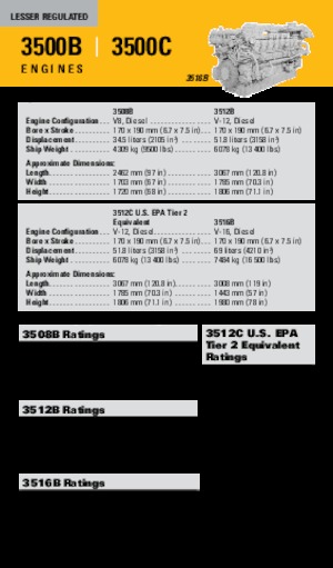 Двигуни Caterpillar 3512B
