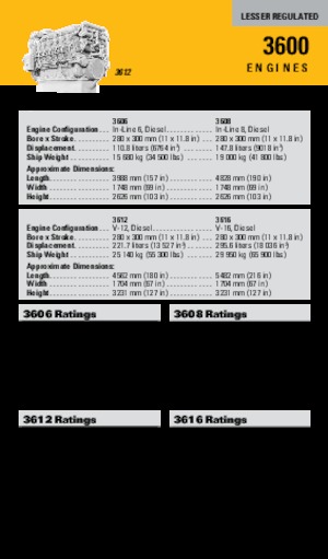 Двигуни Caterpillar 3606