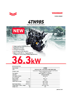 Двигуни Yanmar 4TN98S