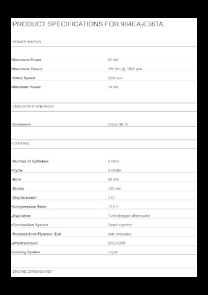 Двигуни Perkins 904EA-E36TA
