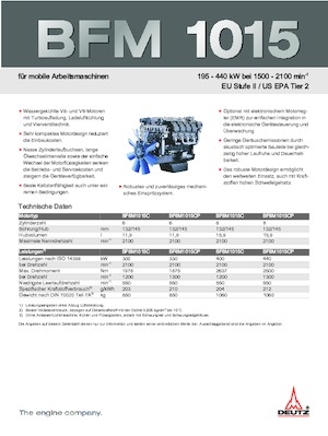 Двигуни Deutz BF 6 M 1015 C
