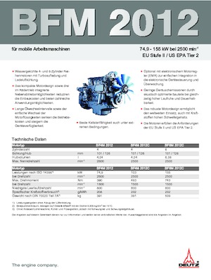 Двигуни Deutz BF 6 M 2012 C