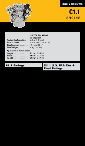 Двигуни Caterpillar C1.1