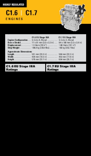 Двигуни Caterpillar C1.6