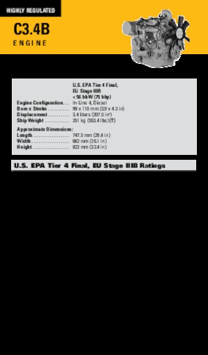 Двигуни Caterpillar C3.4B