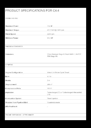 Двигуни Caterpillar C4.4 Acert