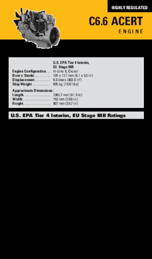 Двигуни Caterpillar C6.6