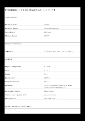 Двигуни Caterpillar C7.1