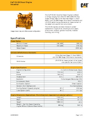 Двигуни Caterpillar C9.3B