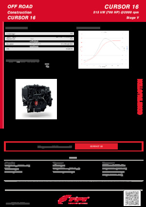 Двигуни FPT Industrial Cursor16 (515 kW)