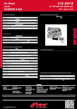 Двигуни FPT Industrial Cursor78 ENTG (221 kW)