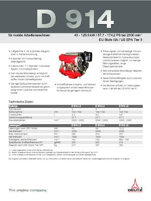 Двигуни Deutz D 914 L4