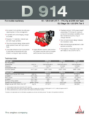 Двигуни Deutz D 914 L4