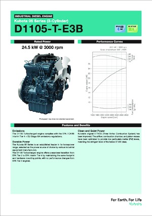 Двигуни Kubota D1105-T-E3B