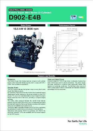 Двигуни Kubota D902-E4B