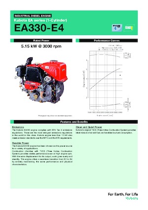 Двигуни Kubota EA330-E4