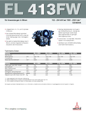 Двигуни Deutz F 12 L 413 FW
