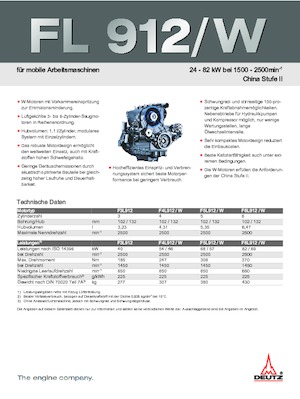 Двигуни Deutz F 5 L 912 / W