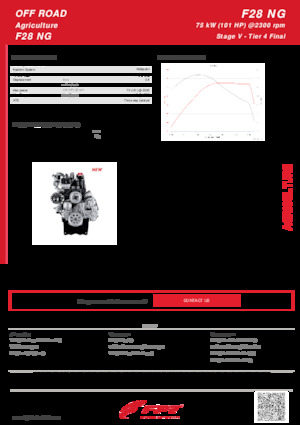 Двигуни FPT Industrial F28 NG (75 kW)