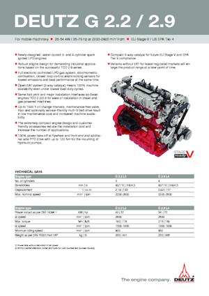 Двигуни Deutz G 2.2 L3