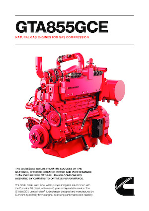 Двигуни Cummins GTA855GCE