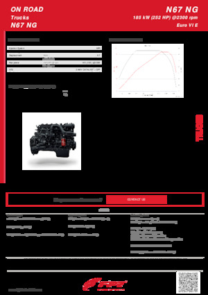 Двигуни FPT Industrial N67 NG (185 kW)