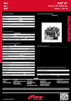 Двигуни FPT Industrial N67 Stage V 