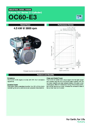 Двигуни Kubota OC60-E3