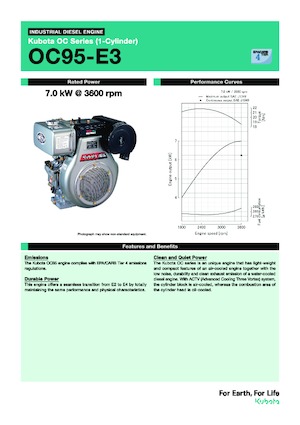 Двигуни Kubota OC95-E3