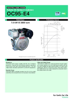 Двигуни Kubota OC95-E4