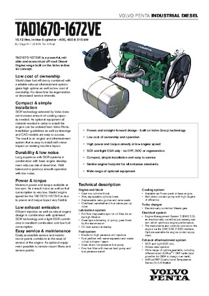 Двигуни Volvo Penta TAD1670VE