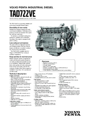 Двигуни Volvo Penta TAD722VE