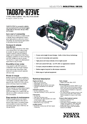 Двигуни Volvo Penta TAD871VE