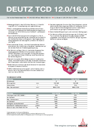 Двигуни Deutz TCD 16.0 V8
