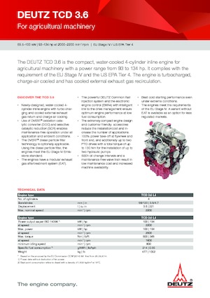 Двигуни Deutz TD 3.6 L4