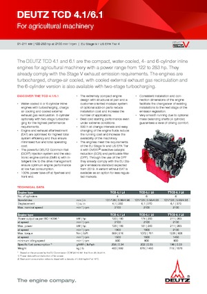 Двигуни Deutz TCD 6.1 L6
