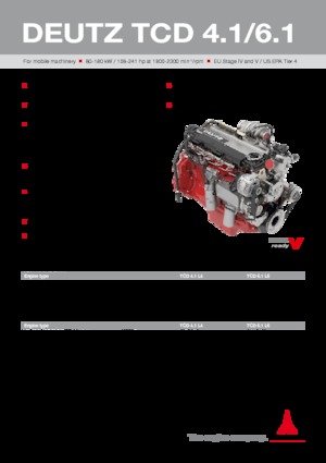 Двигуни Deutz TCD 6.1 L6