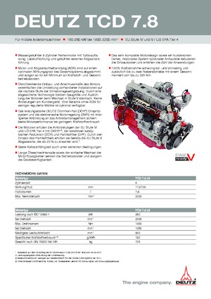 Двигуни Deutz TCD 7.8 L6