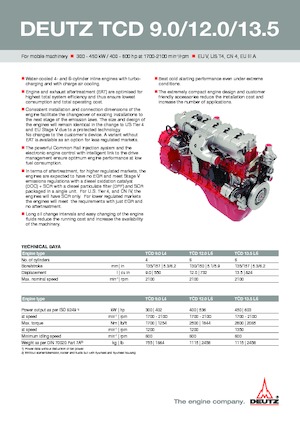 Двигуни Deutz TCD 9.0 L4