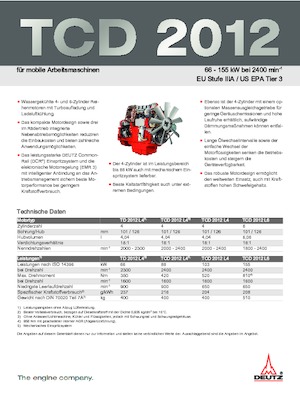 Двигуни Deutz TD 2012 L4