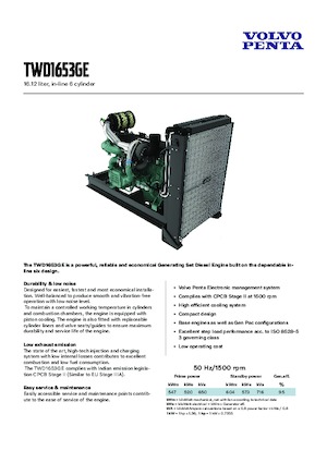 Двигуни Volvo Penta TWD1653GE