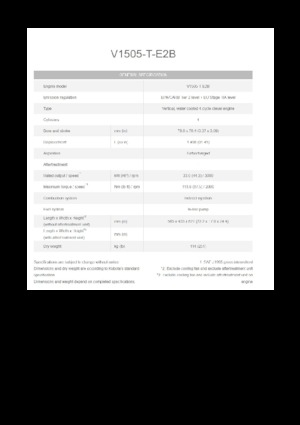 Двигуни Kubota V1505-T-E2B