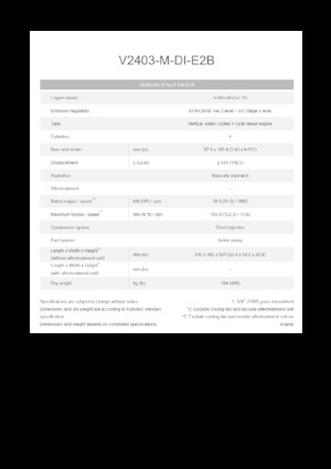 Двигуни Kubota V2403-M-DI-E2B